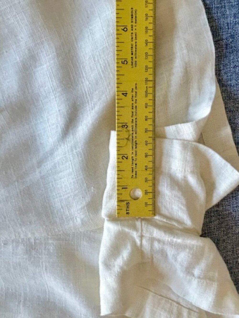 Express Linen Romper White Small - Picture 4 of 10
